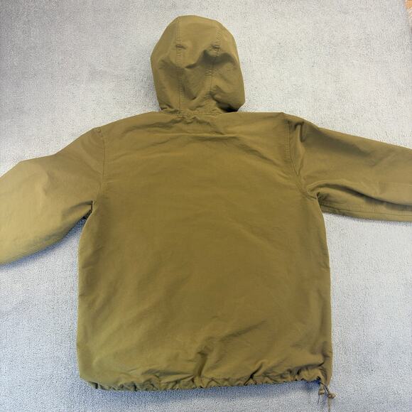 Brixton Patrol Anorak Jacket Men's Medium Olive Green 1/4 Zip Kangaroo Pocket - Picture 2 of 7